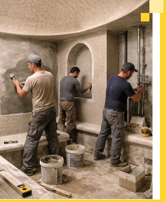 Профессиональный монтаж хамамов под ключ в Кемерово с гарантией