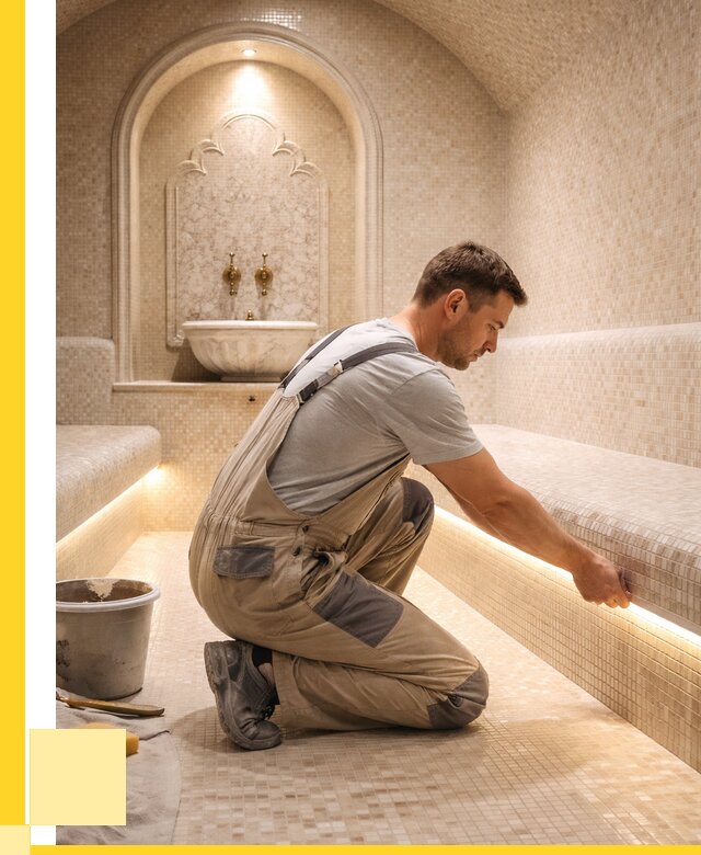 Отделка хамамов под ключ в Кемерово от 5723 р. | ЭриданКмр