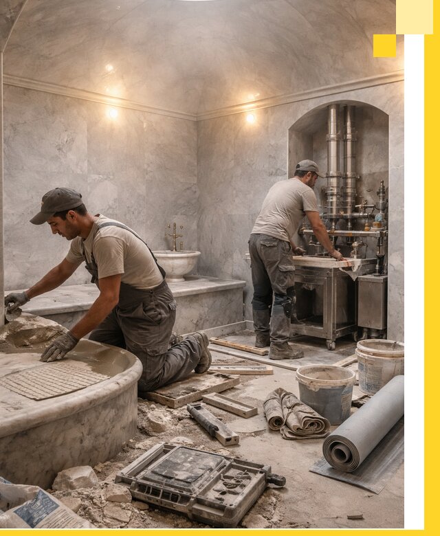 Строительство турецких бань хаммам под ключ в Кемерово