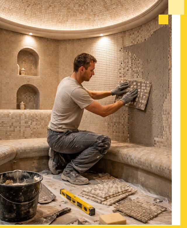 Устройство и монтаж домашнего хамама под ключ в Кемерово