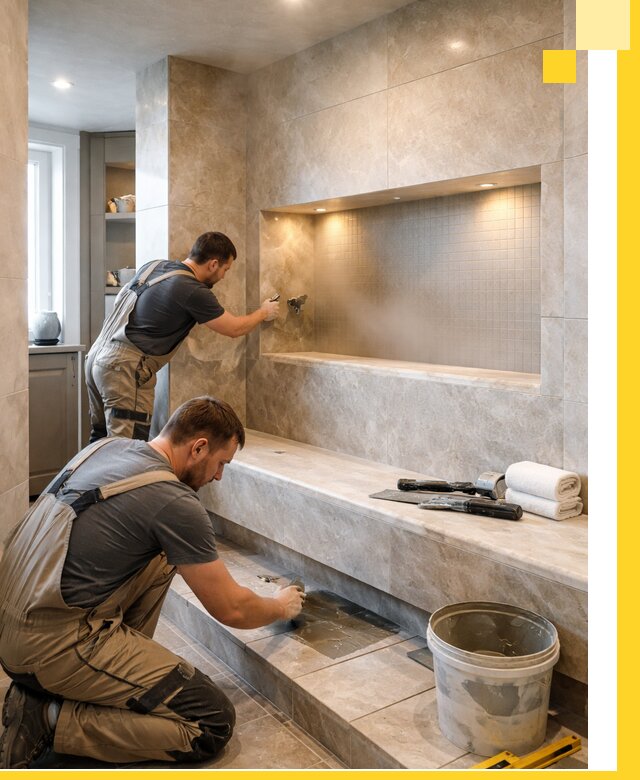 Профессиональное строительство хамама в квартире в Кемерово