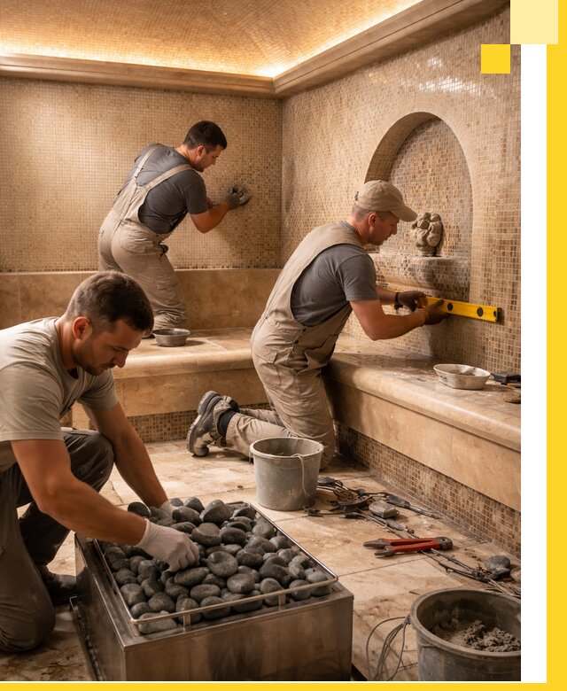 Проектирование и строительство хамама и сауны в Кемерово