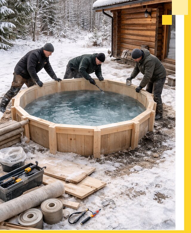 Изготовление и установка ледяных купелей под ключ в Кемерово